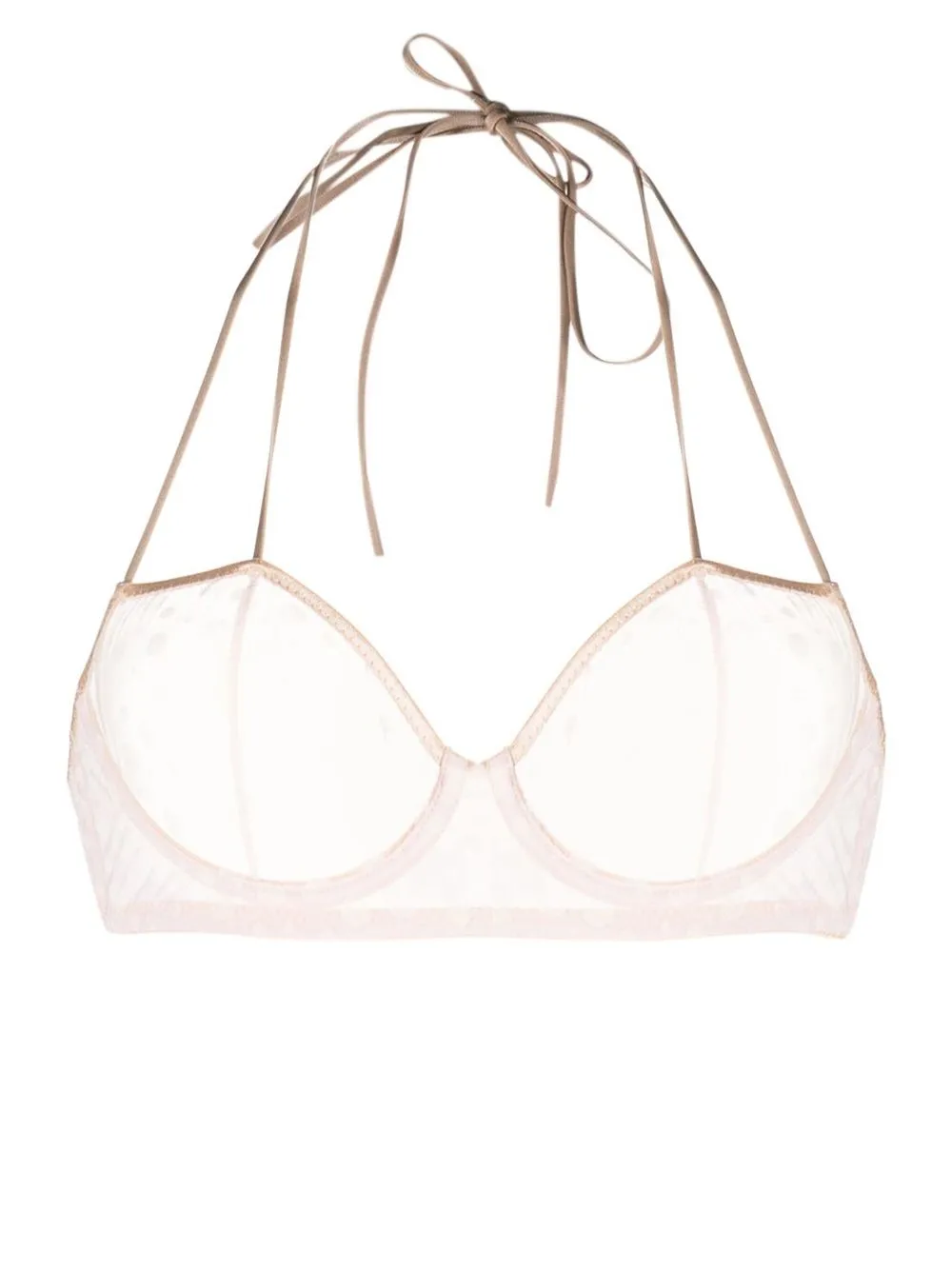 

LE PETIT TROU Beatrice halterneck bra - Neutrals