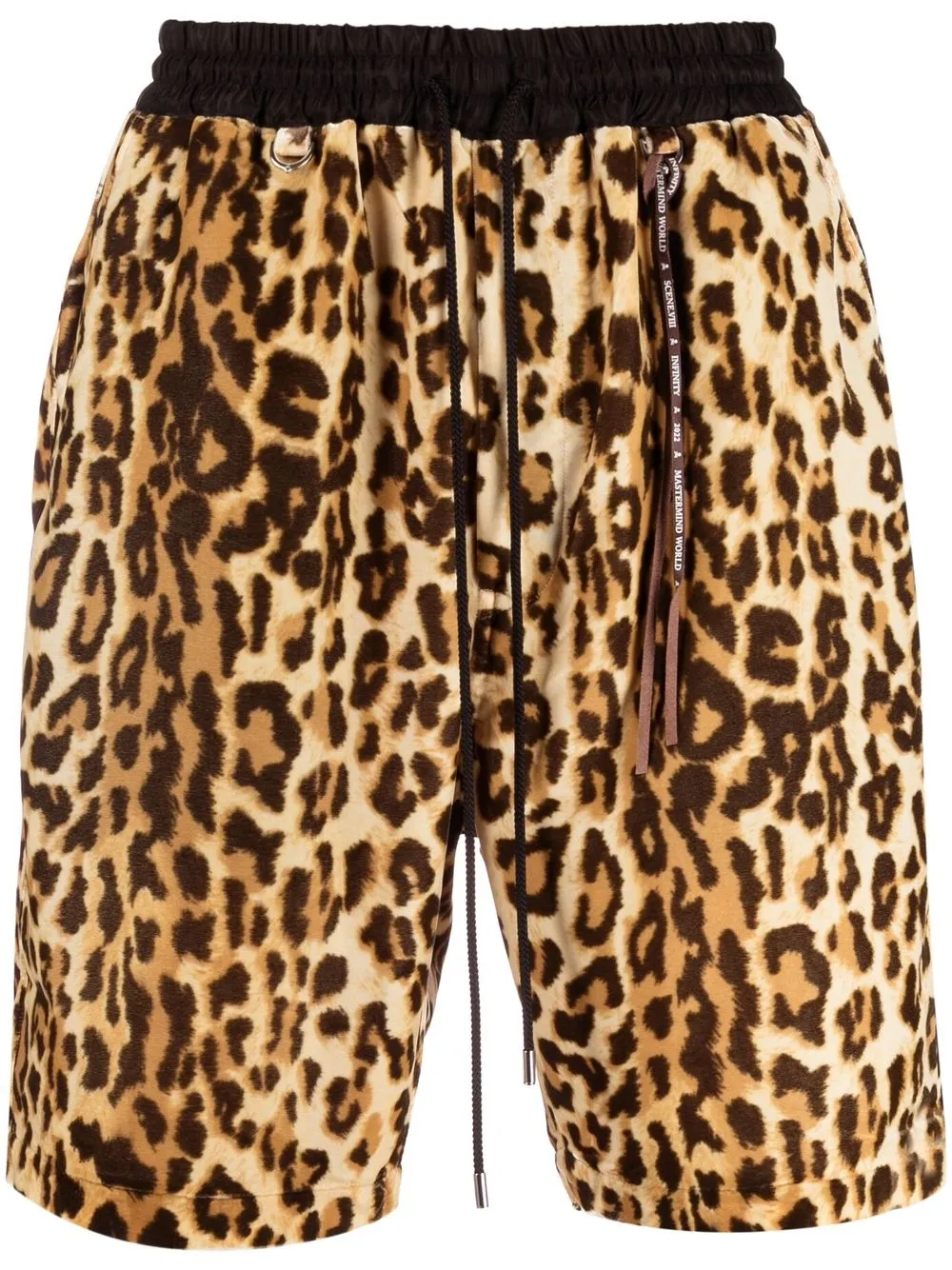 

Mastermind World shorts deportivos con estampado de leopardo - Neutro
