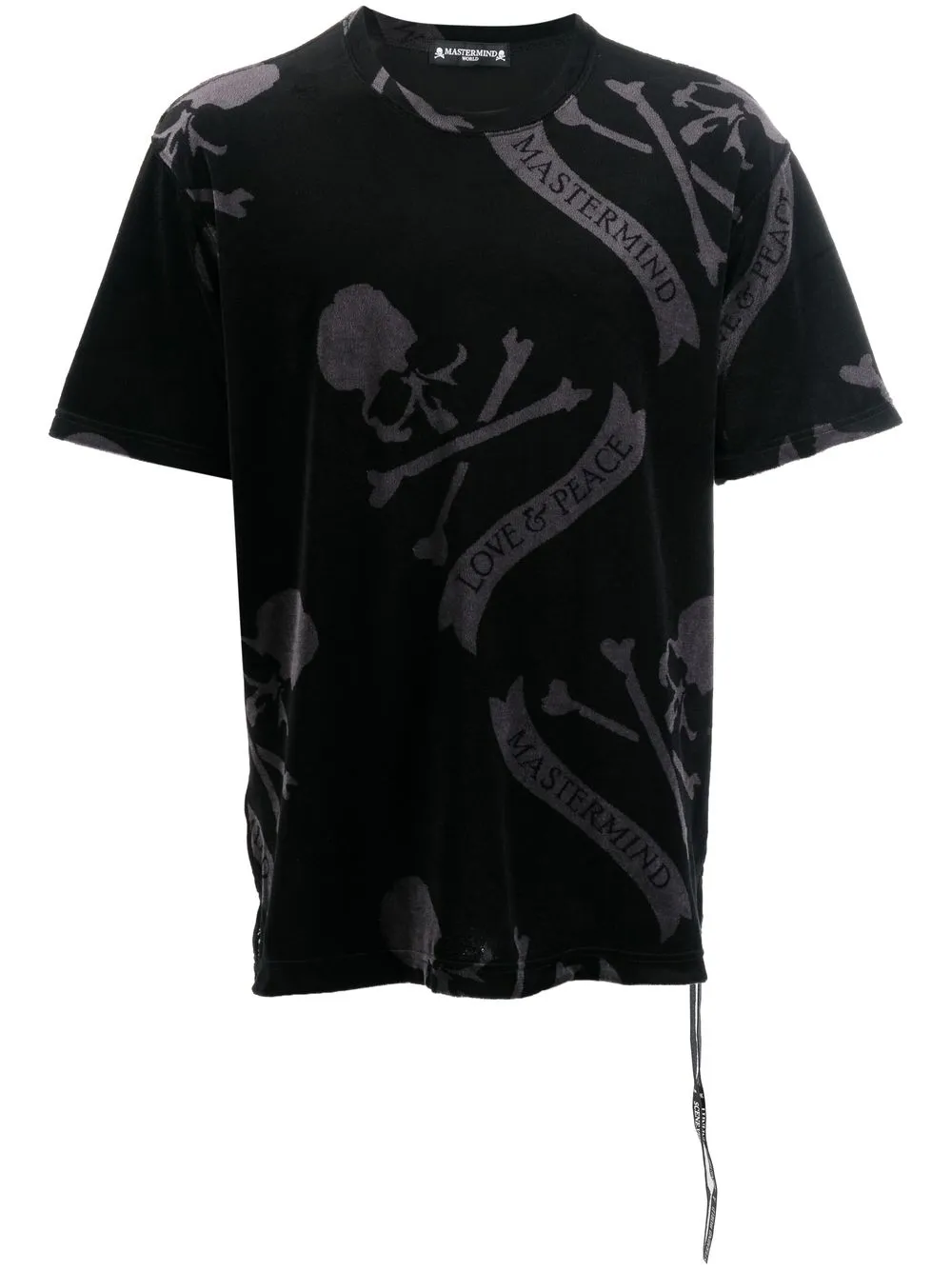 

Mastermind World logo-print cotton T-shirt - Black