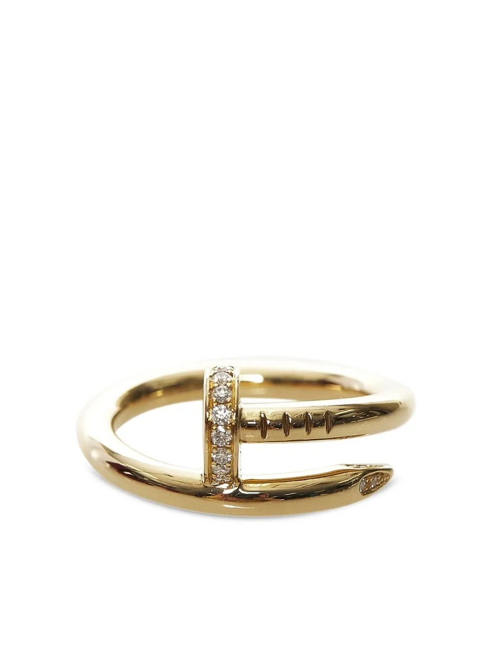 

Cartier anillo Juste Un Clou en oro amarillo de 18kt con diamantes pre-owned - Dorado