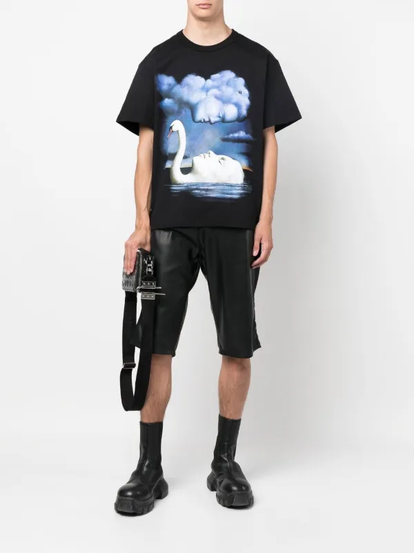 Misbhv＞＞＞Misbhv ロゴプリント クルーネック T シャツ MISBHV ミスビヘイブ Tシャツ プリント 人間 顔 ブラック 韓国
