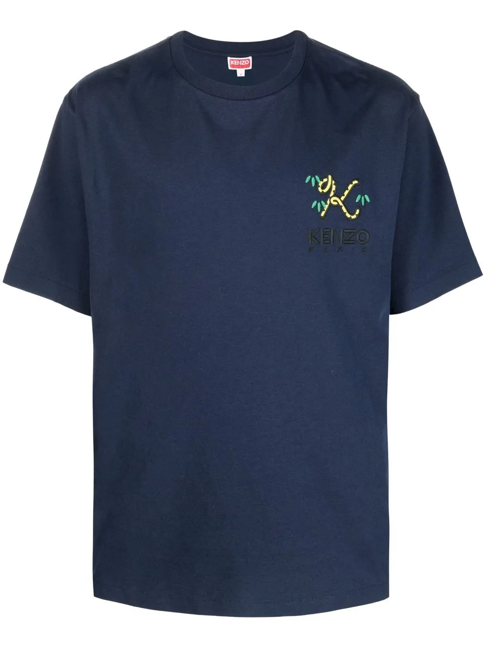 

Kenzo playera con logo bordado - Azul