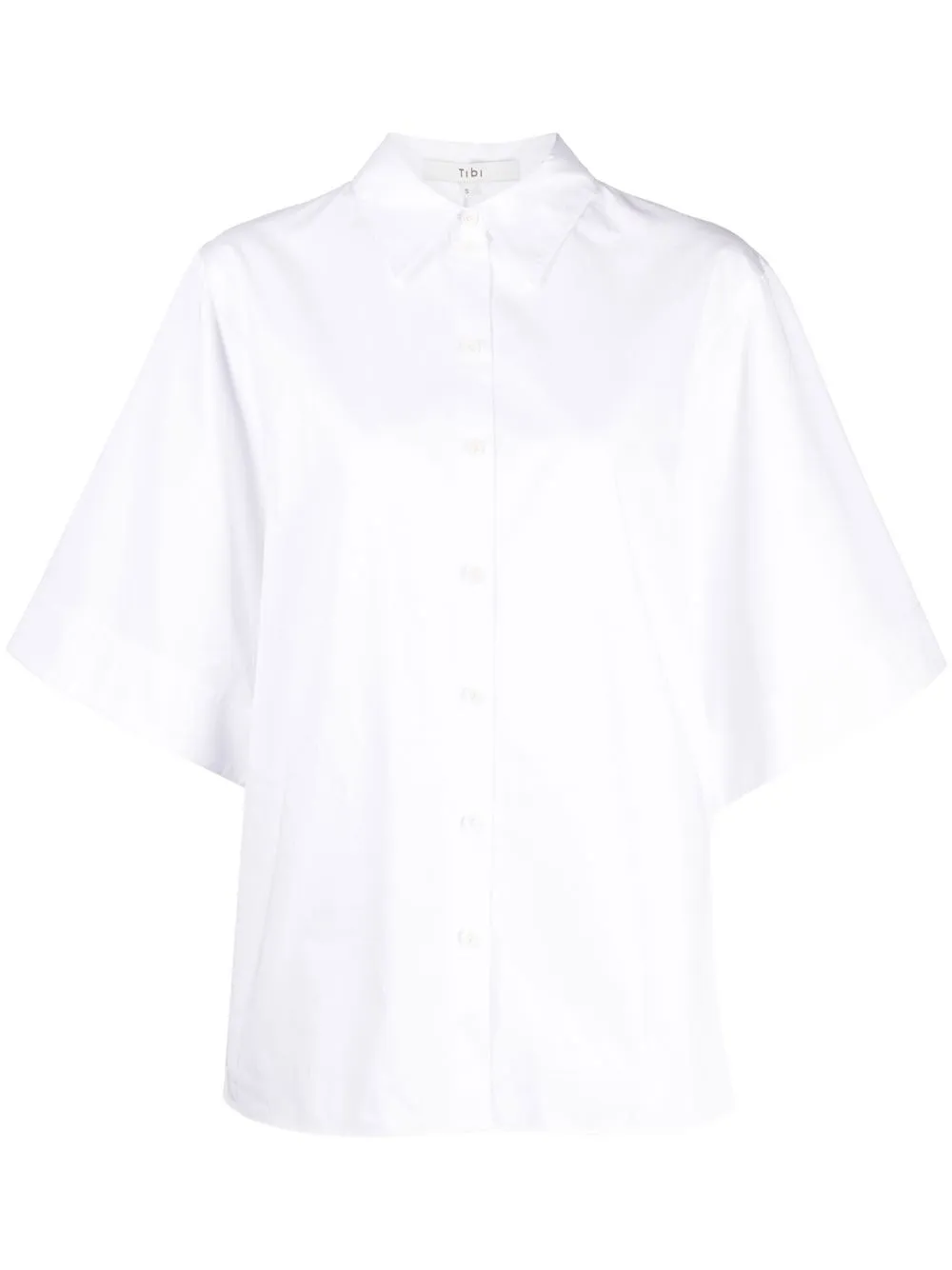 

Tibi playera con mangas farol - Blanco