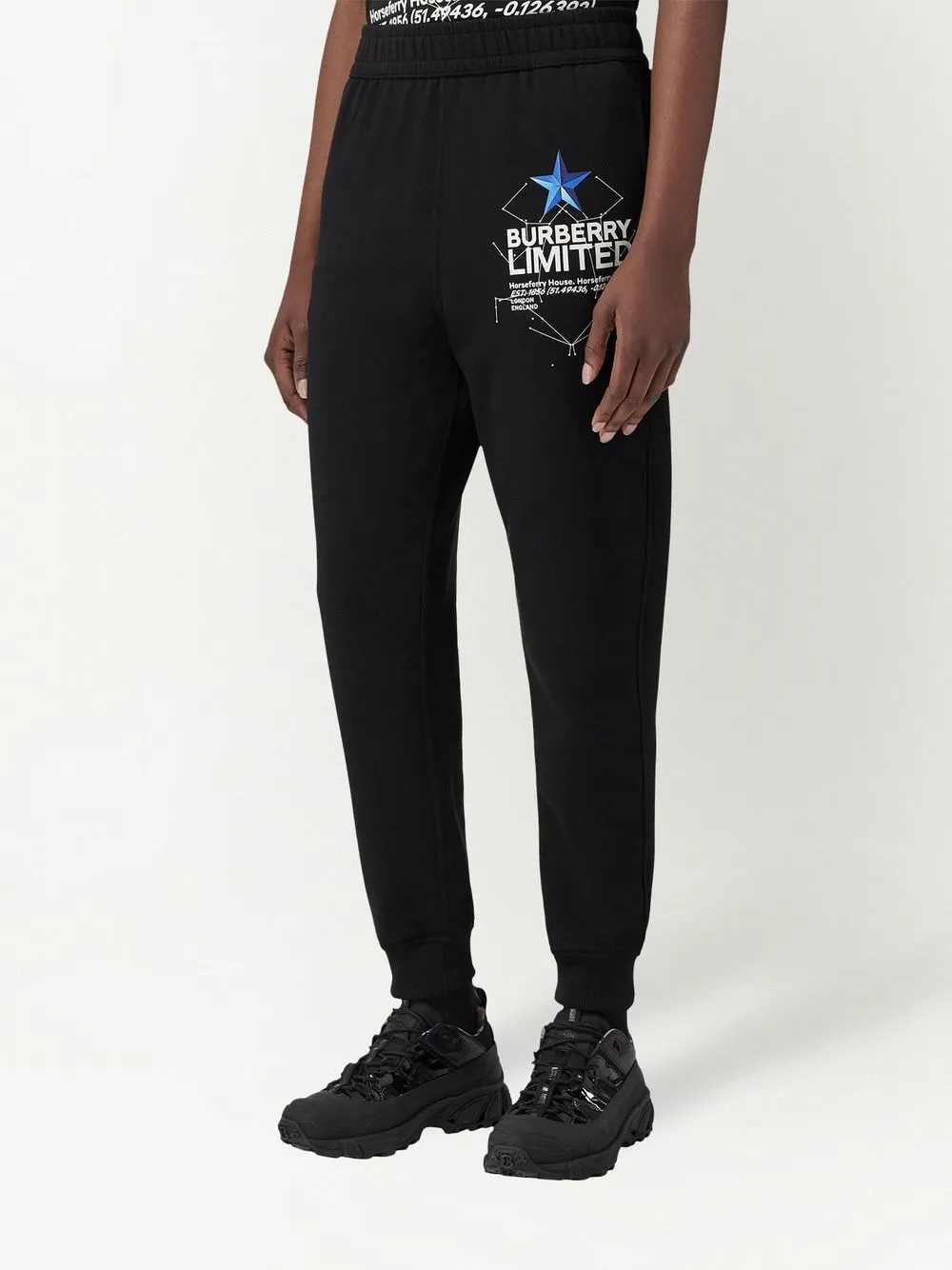  Burberry Jogginghose Mit Logo Print   Schwarz 