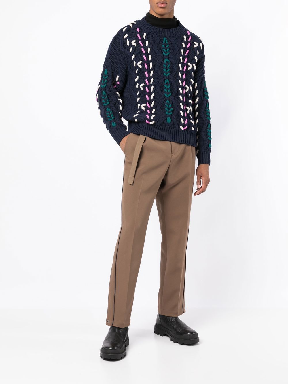 sacai Straight broek - Bruin