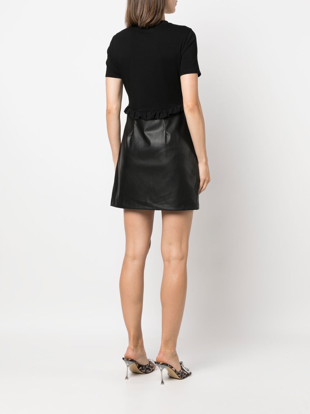 LIU JO contrast-panel Mini Dress - Farfetch