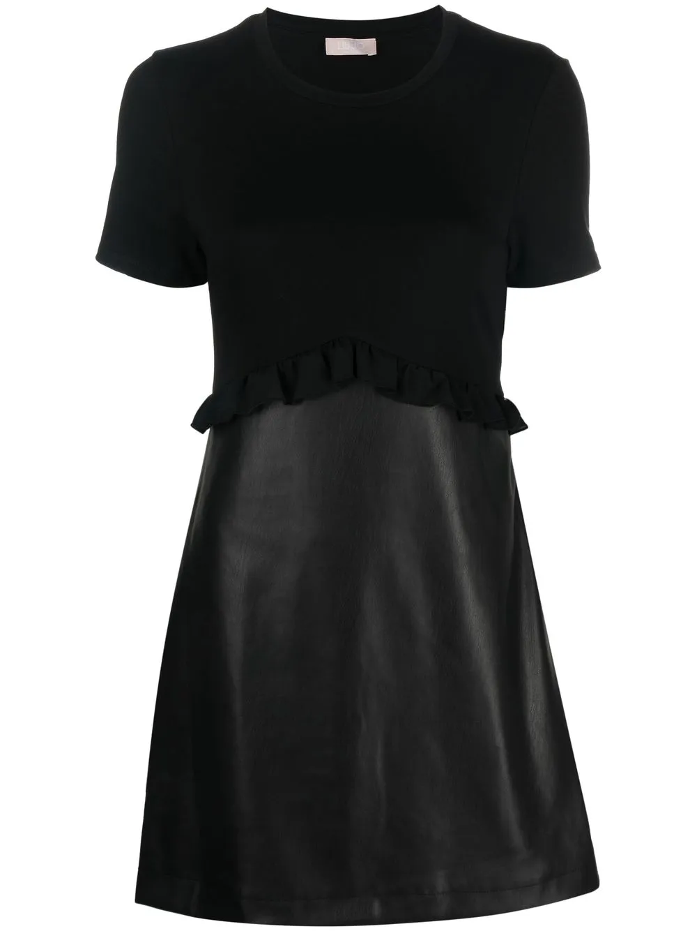 

LIU JO vestido midi con paneles en contraste - Negro