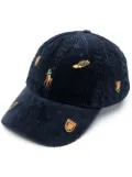 Polo Ralph Lauren logo-detail corduroy cap - Blue