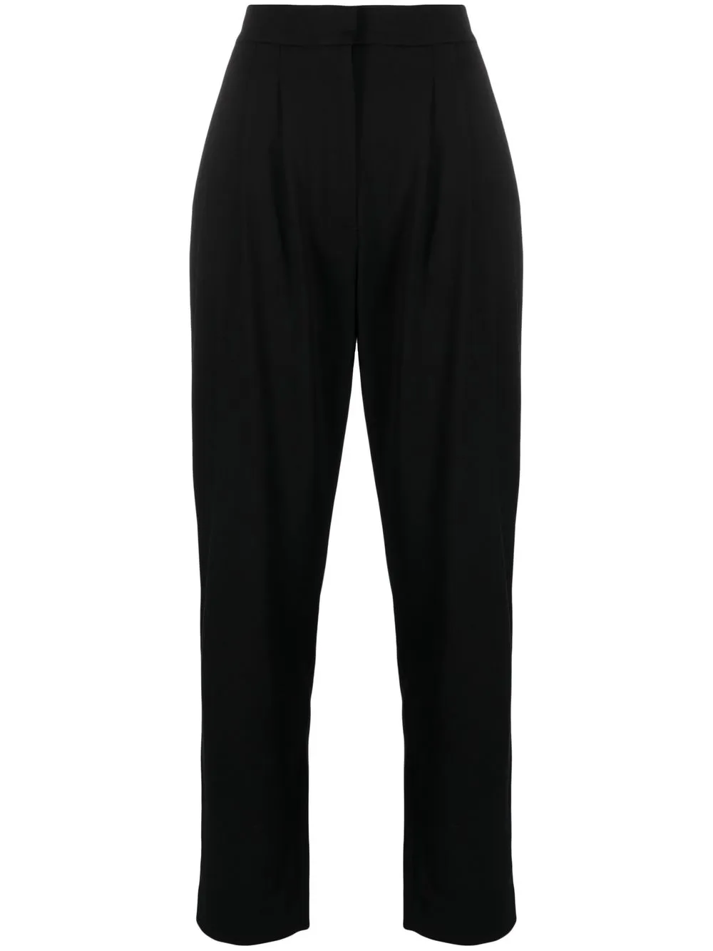 Tove High-waist Slim-leg Trousers In Black