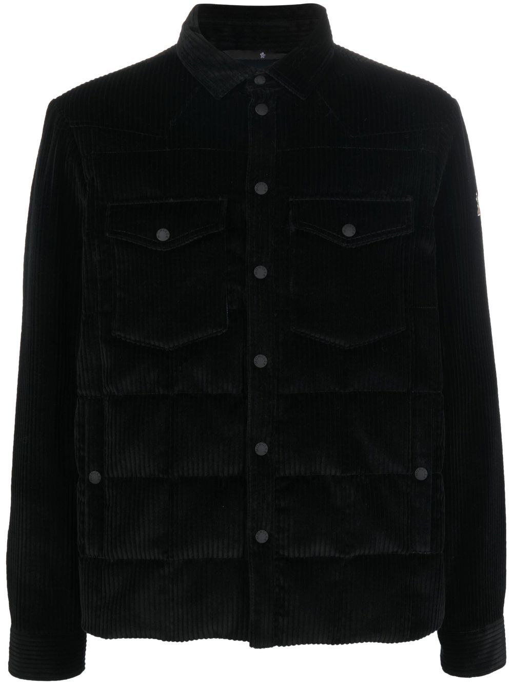 Moncler Grenoble button-up padded jacket - Black