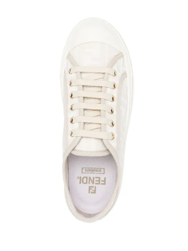 FENDI Domino FF-motif Sneakers | Neutrals | FARFETCH