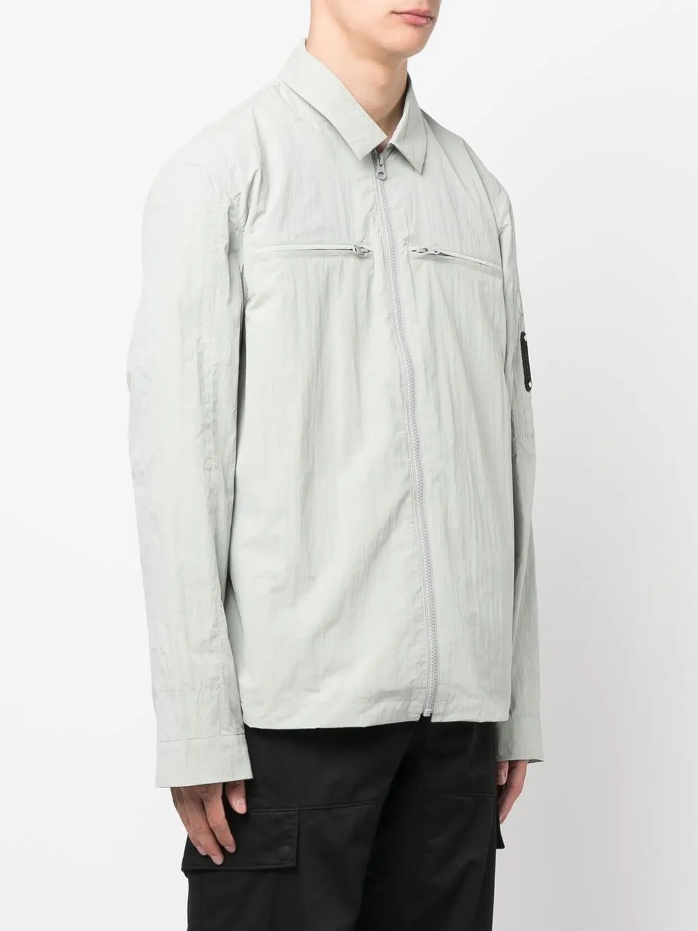  A-cold-wall* Zipped Fitted Jacket - Grey 