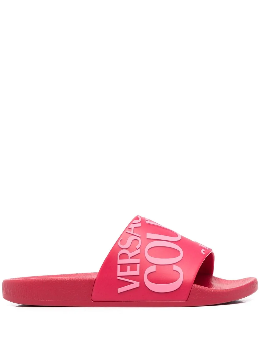 

Versace Jeans Couture sandalias con logo estampado - Rosado