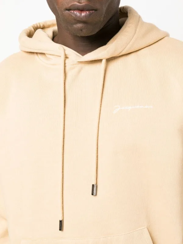Jacquemus Le Sweatshirt Brodé Hoodie | Neutrals | FARFETCH