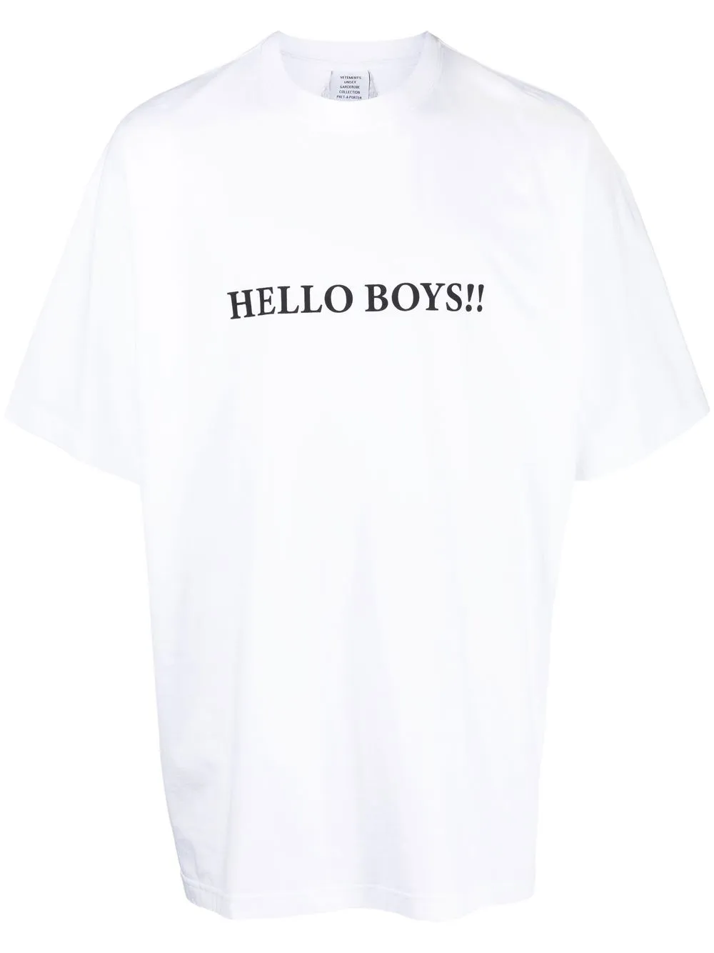 

VETEMENTS playera con logo estampado - Blanco