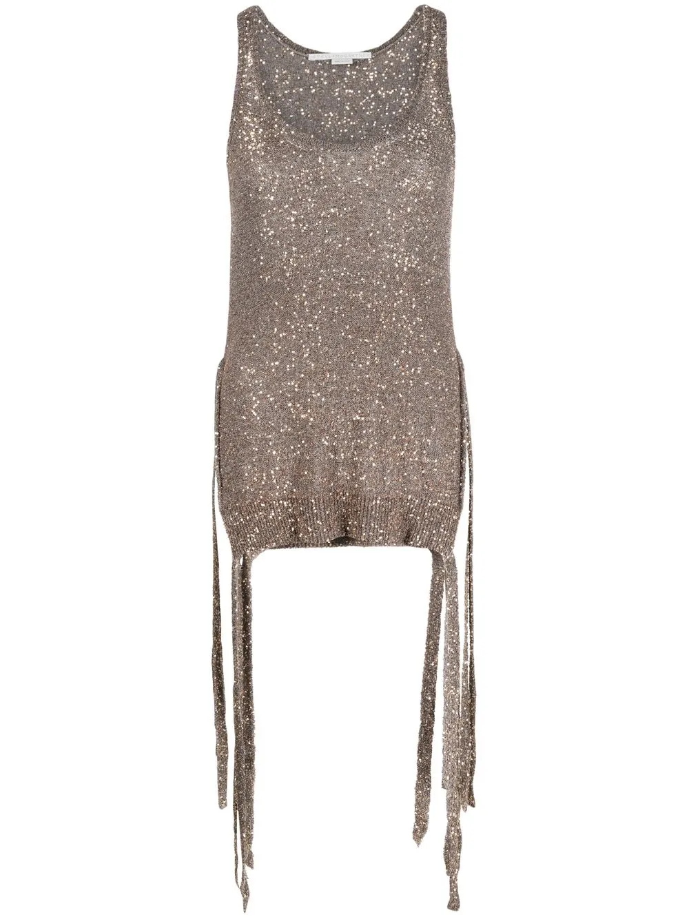 

Stella McCartney sequinned knitted top - Gold