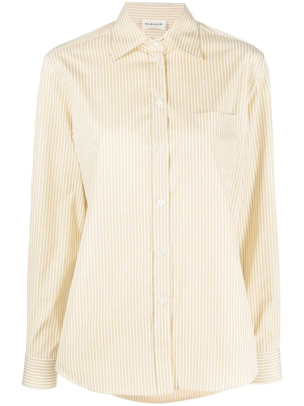 

P.A.R.O.S.H. Camicia striped cotton shirt - Neutrals