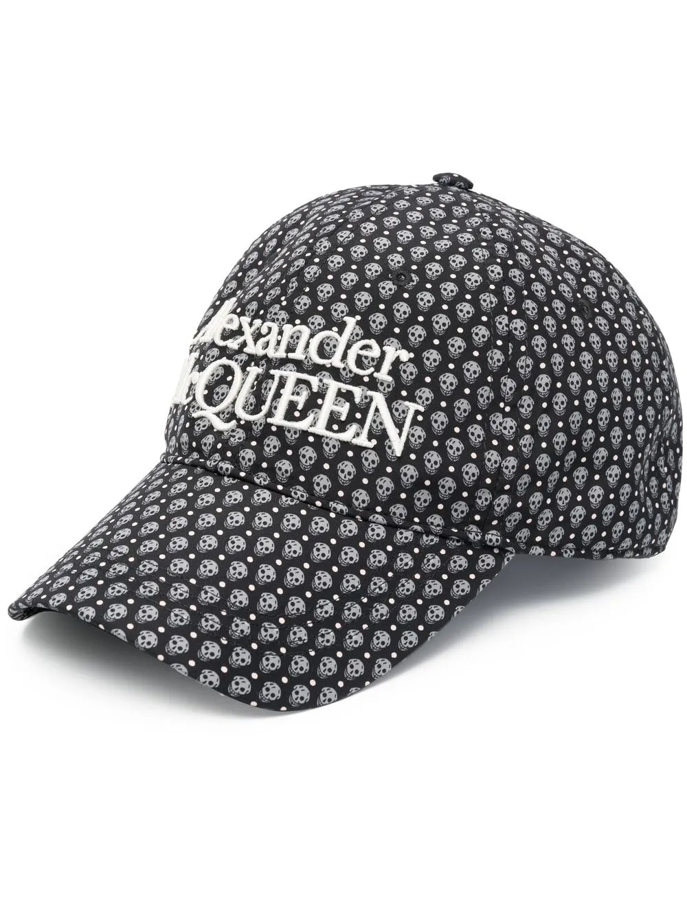 

Alexander McQueen skull-print logo-embroidered cap - Black