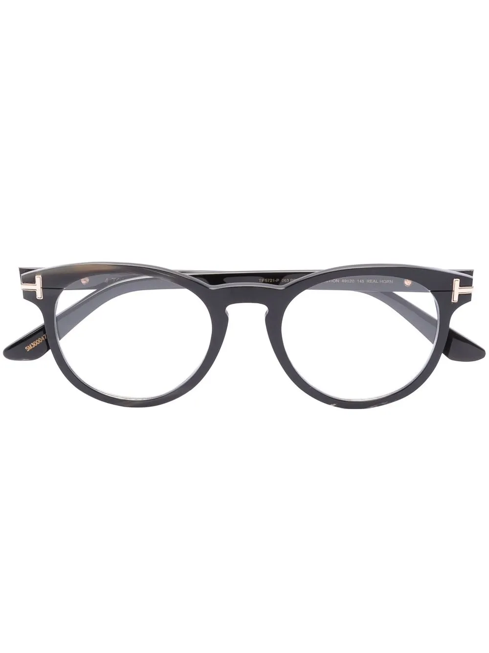 

TOM FORD Eyewear lentes con armazón redonda - Negro