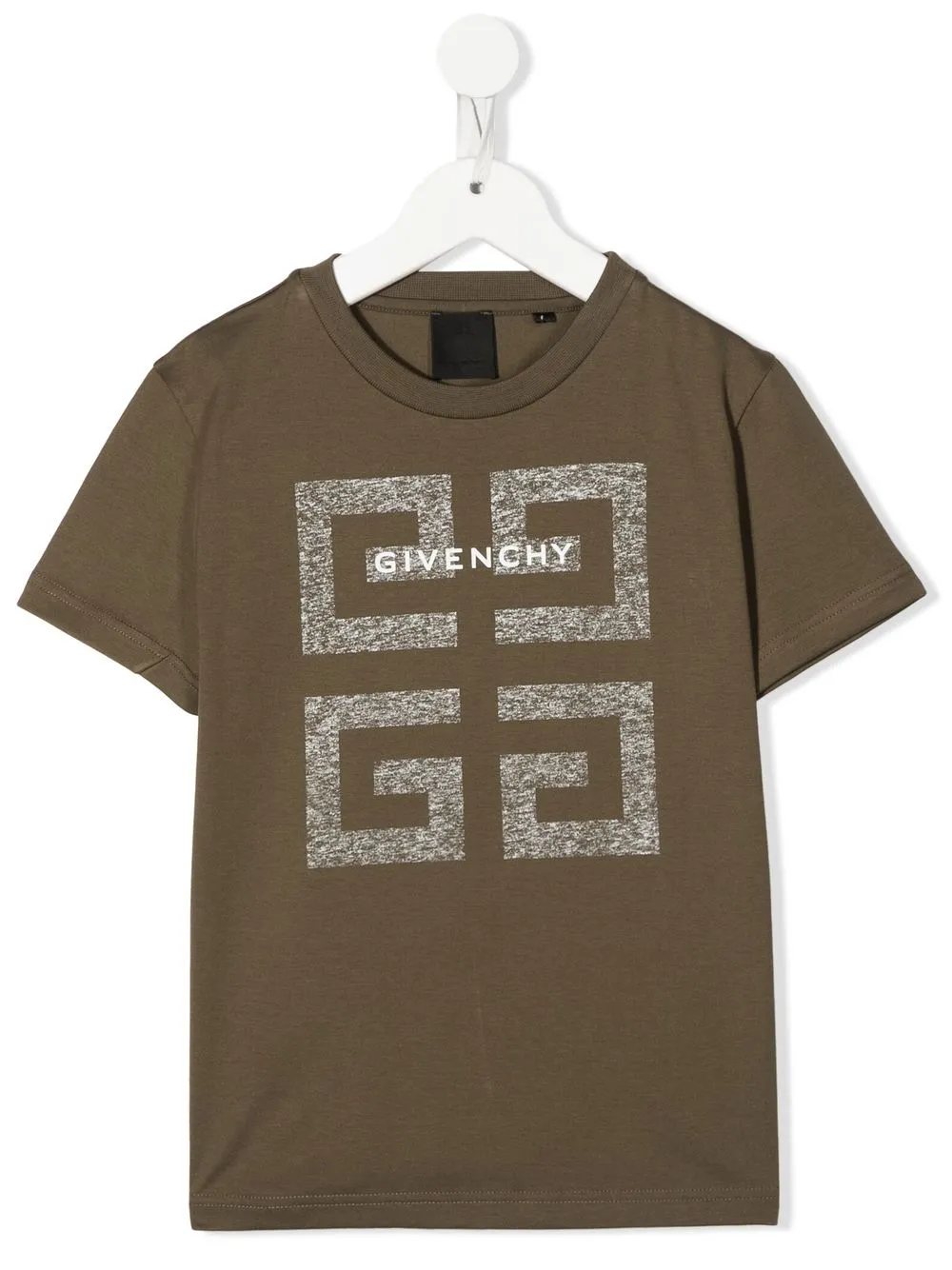 

Givenchy Kids Greca-print cotton T-shirt - Green