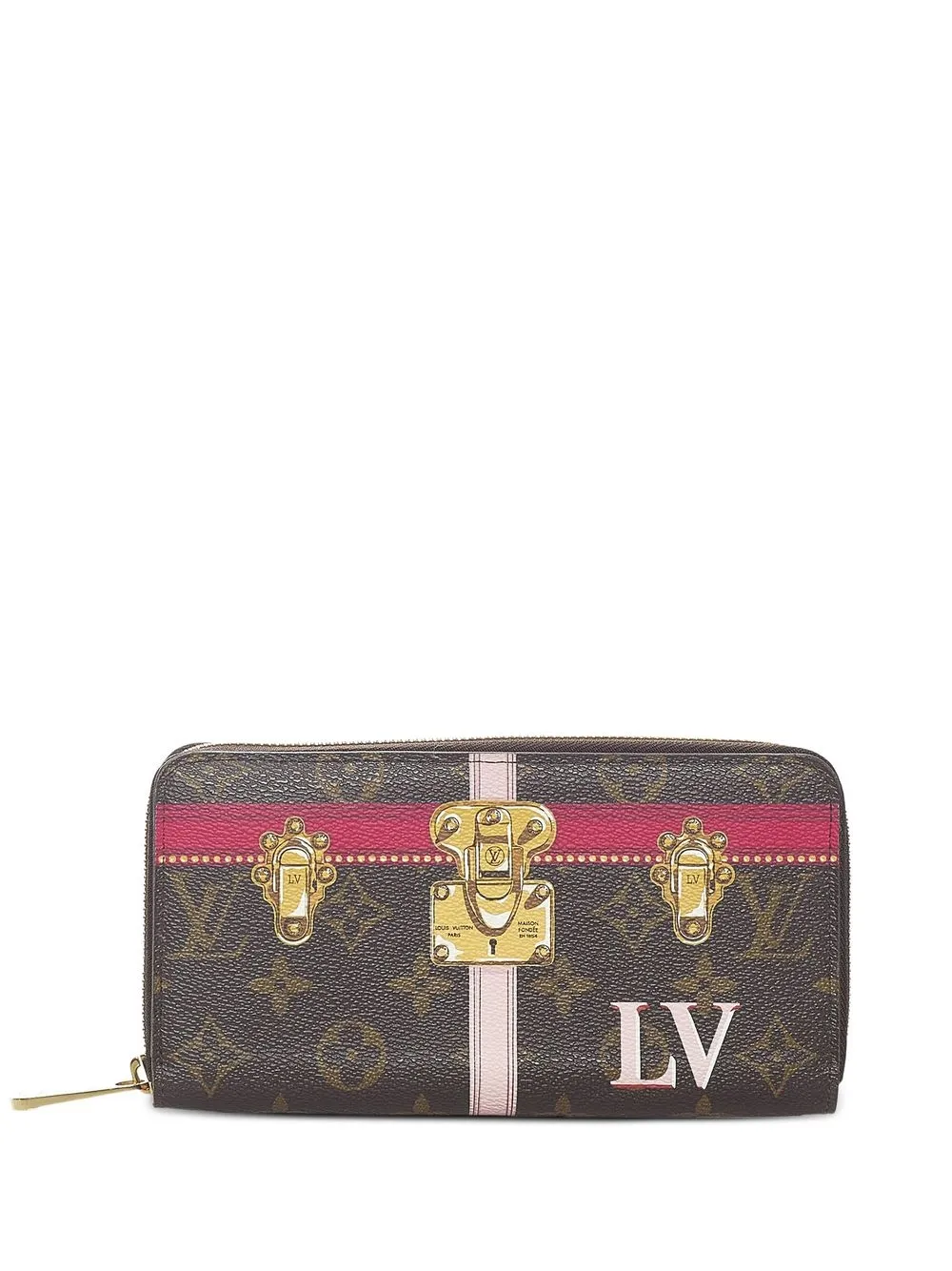 

Louis Vuitton 2018 pre-owned monogram Summer Trunks Zippy wallet - Brown