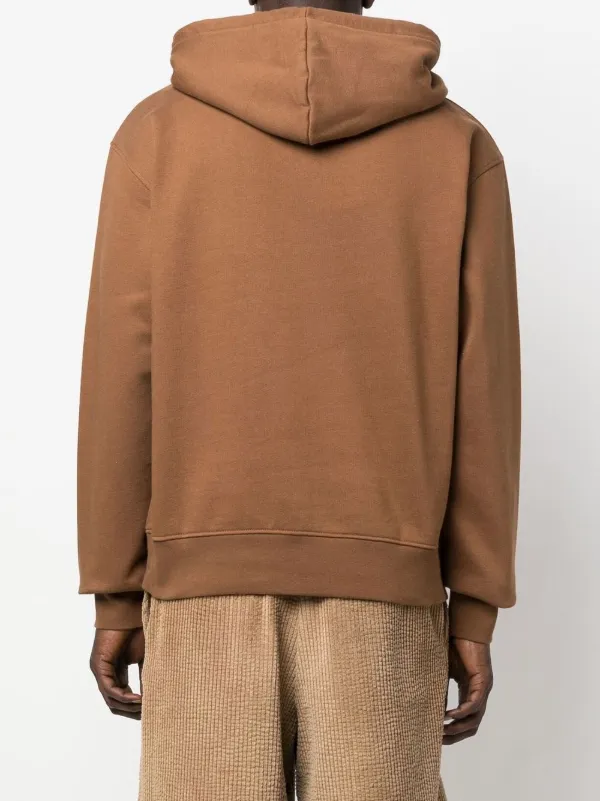 Jacquemus Le Sweatshirt Brodé Hoodie | Brown | FARFETCH