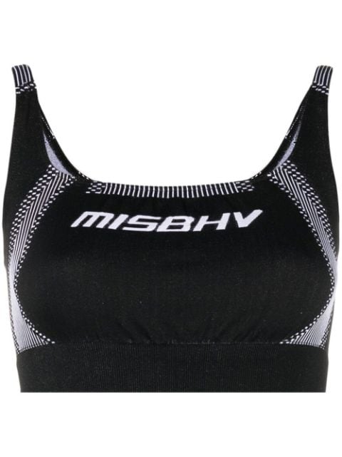 MISBHV logo-print crop top