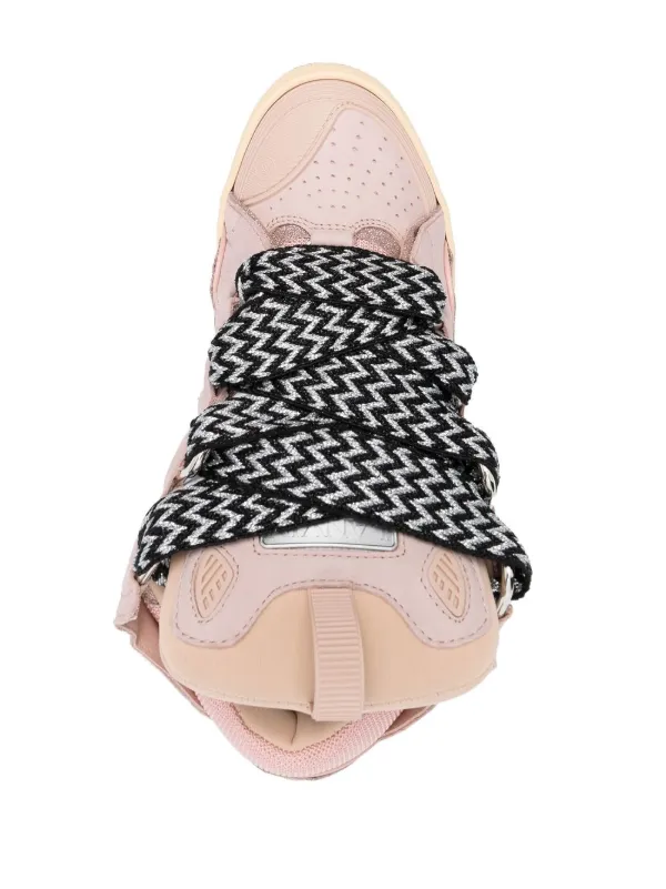 Lanvin lace-up low-top Sneakers | Pink | FARFETCH