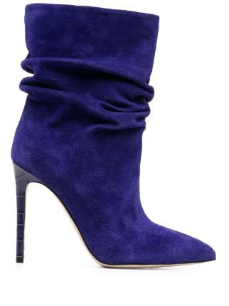 Ruched ankle boots