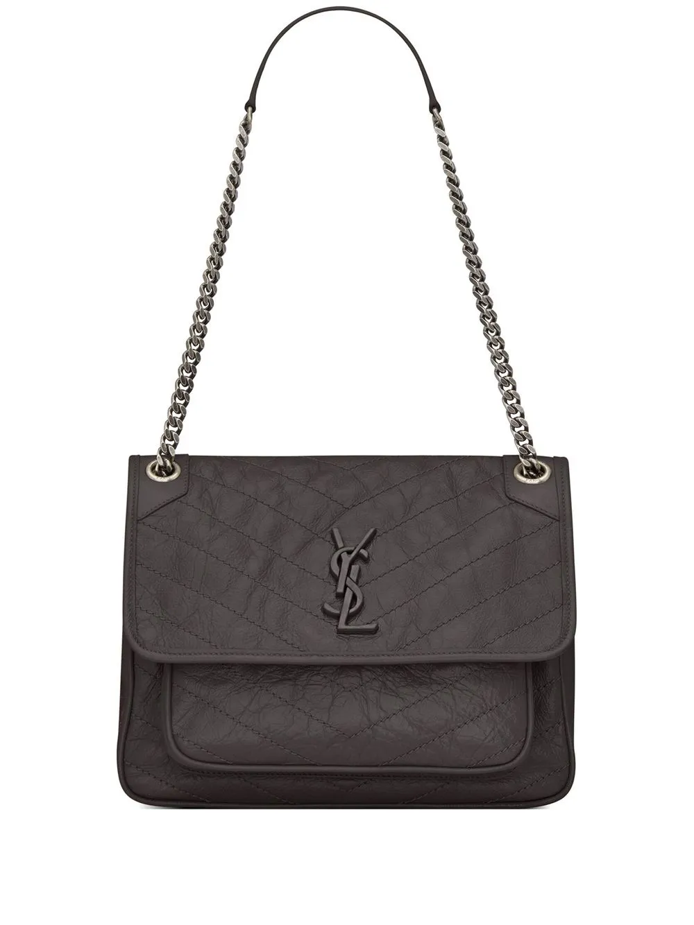 

Saint Laurent medium Niki leather shoulder bag - Grey