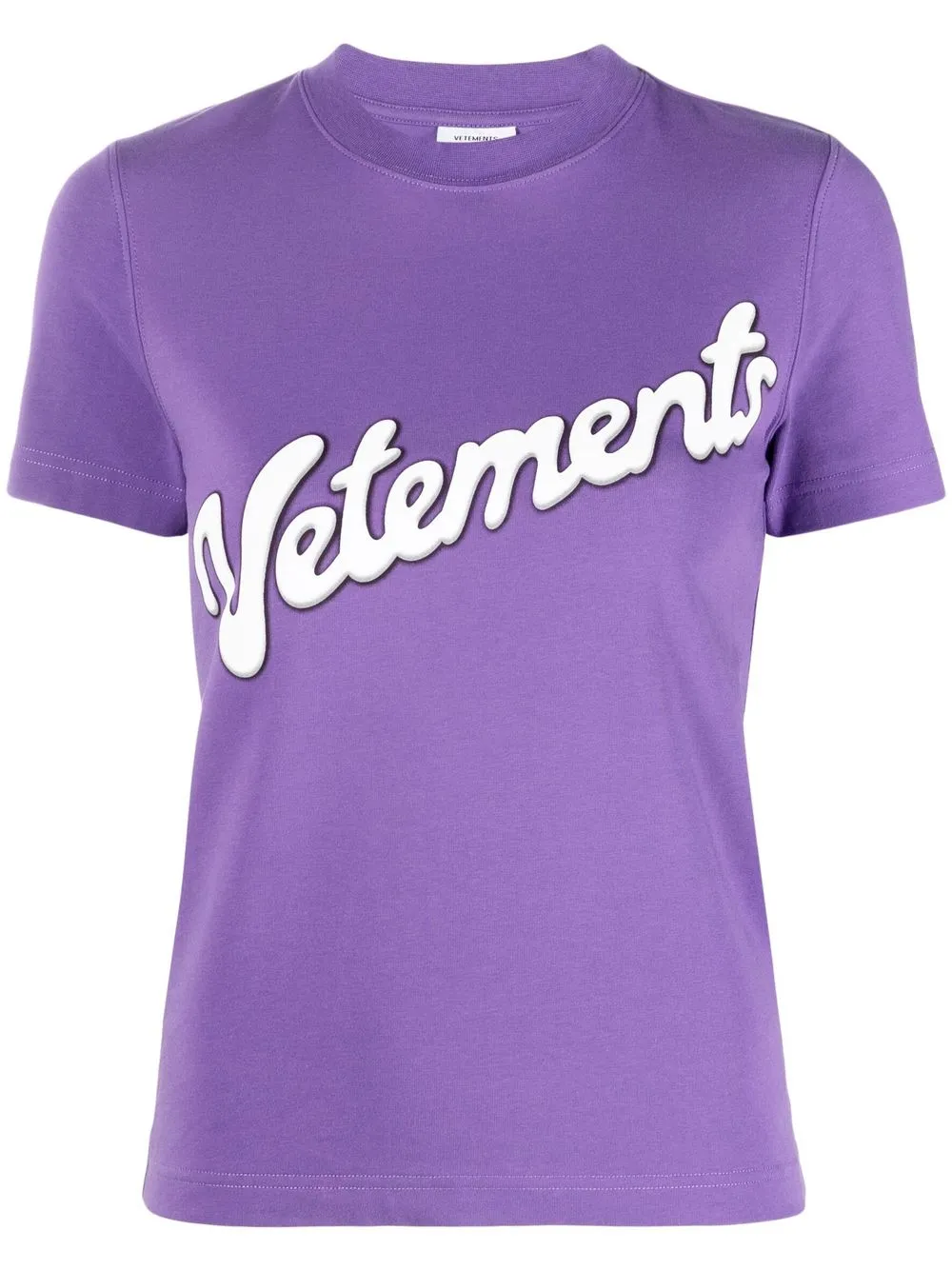 

VETEMENTS playera con logo estampado - Morado