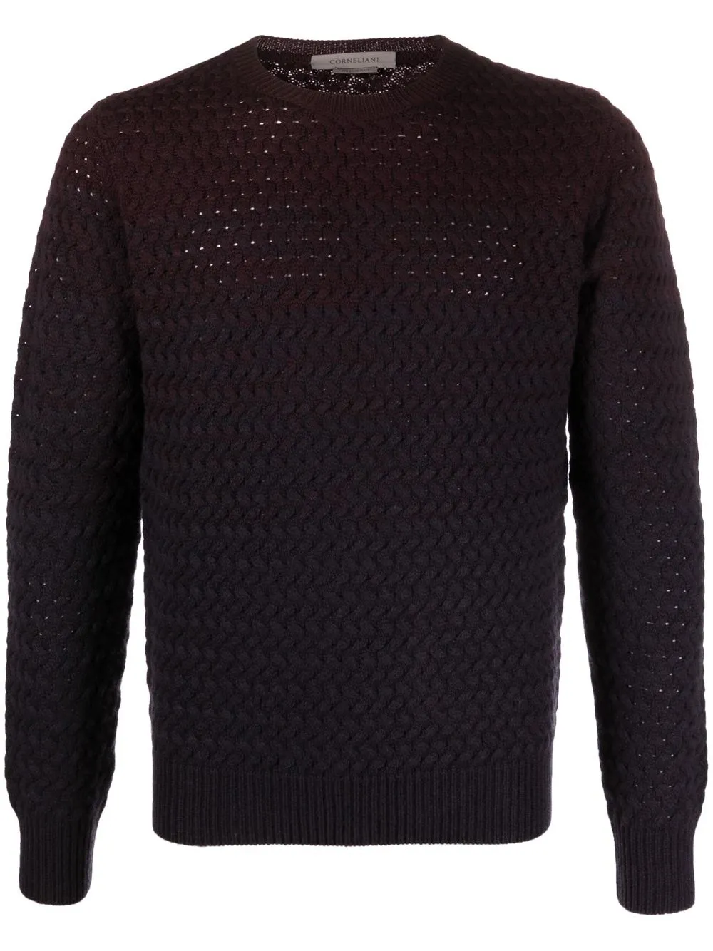 

Corneliani two-tone knitted jumper - Blue