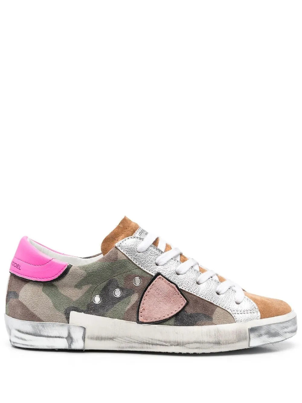 

Philippe Model Paris side logo-patch camouflage sneakers - Green