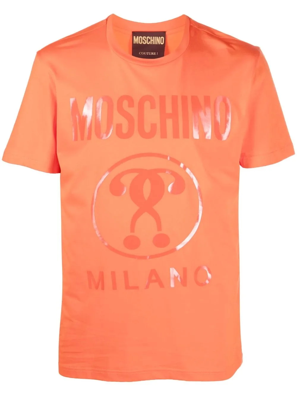 

Moschino playera con logo estampado - Naranja