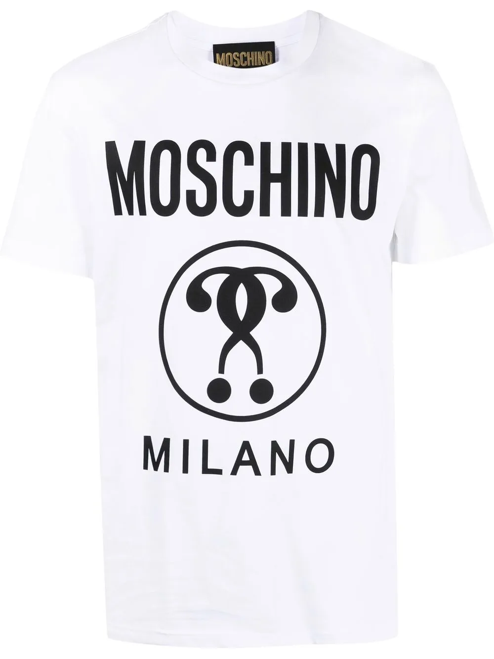 

Moschino playera con logo estampado - Blanco