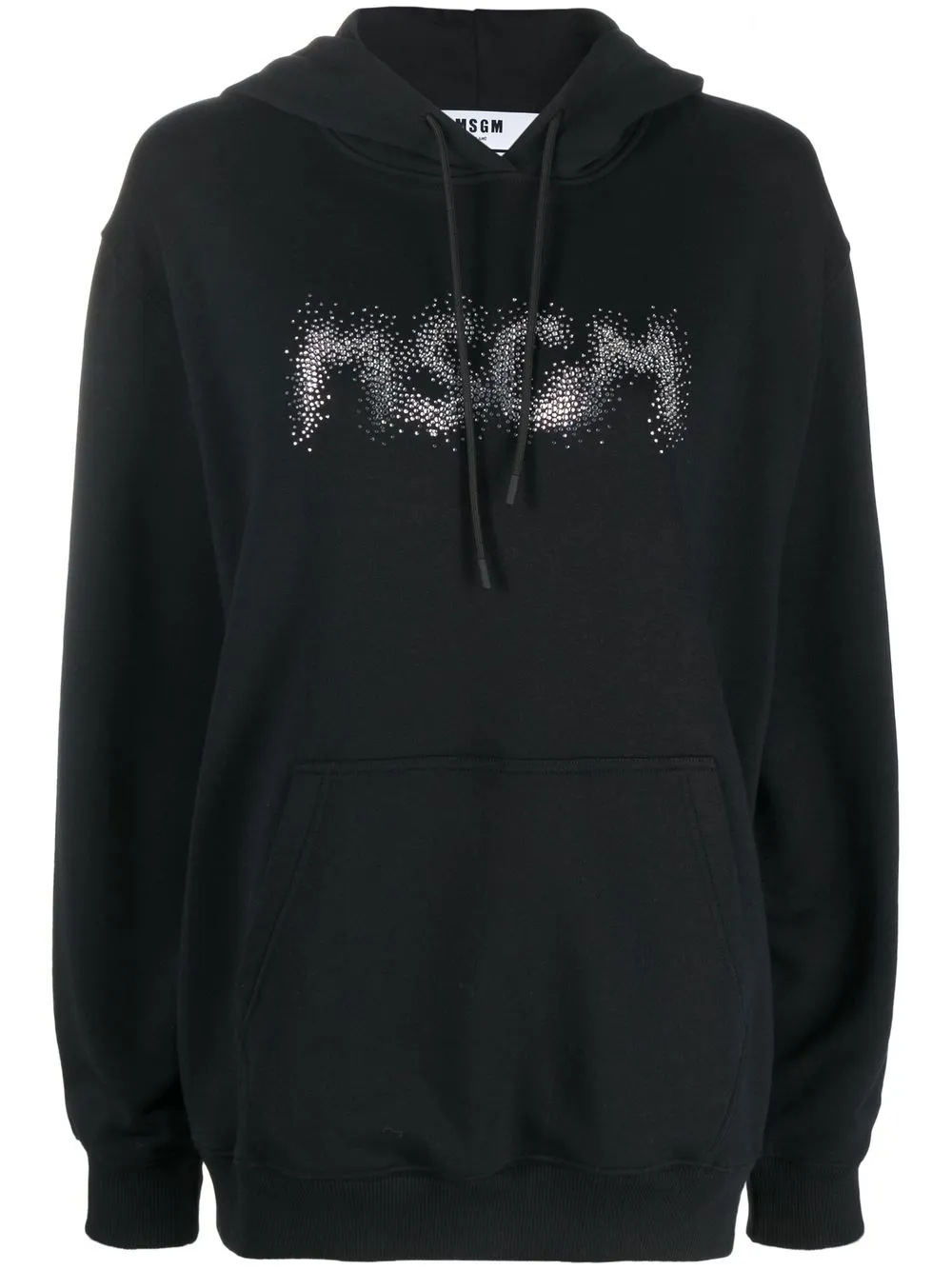 

MSGM hoodie con apliques del logo - Negro