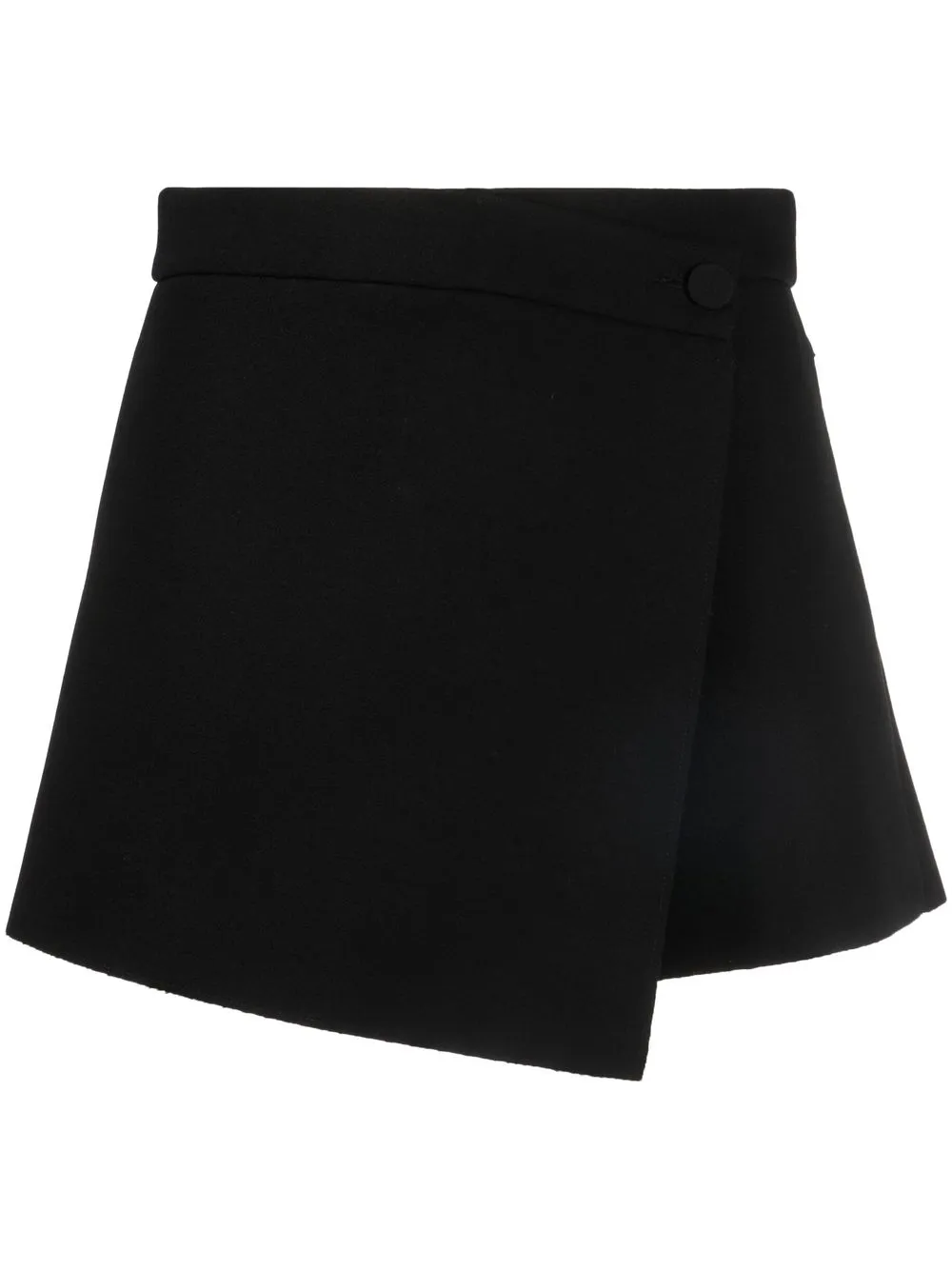 

MSGM asymmetric-wrap skort - Black