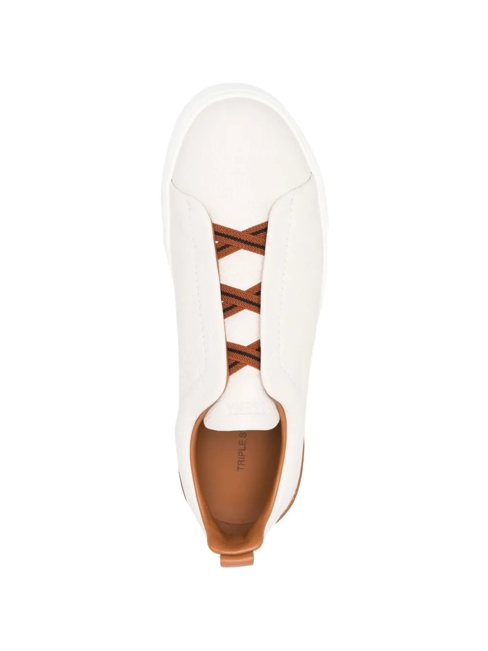  Zegna Triple-stitch Low-top Sneakers - Neutrals 
