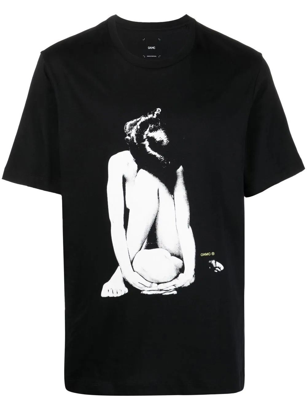 

OAMC playera Sunday con cuello redondo - Negro