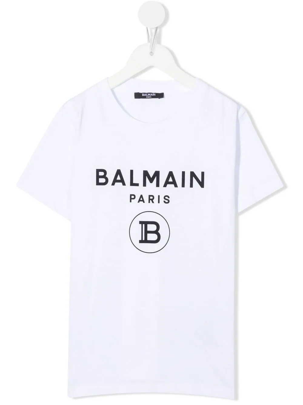 

Balmain Kids playera con logo estampado - Blanco
