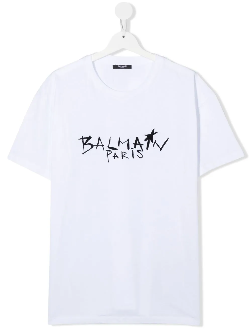 

Balmain Kids playera con logo estampado - Blanco