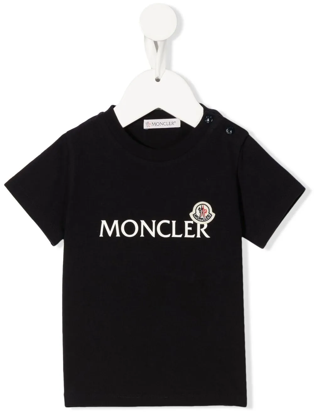 

Moncler Enfant playera con logo estampado - Azul