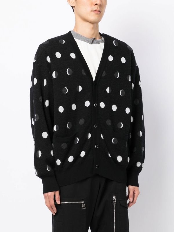 Anrealage Moon Phases Jacquard Cardigan - Farfetch