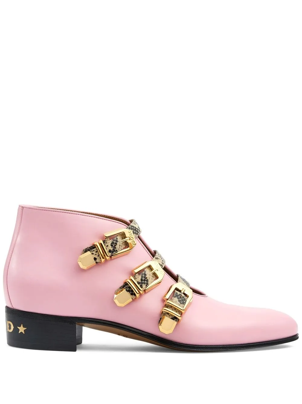 Pink gucci boots sales