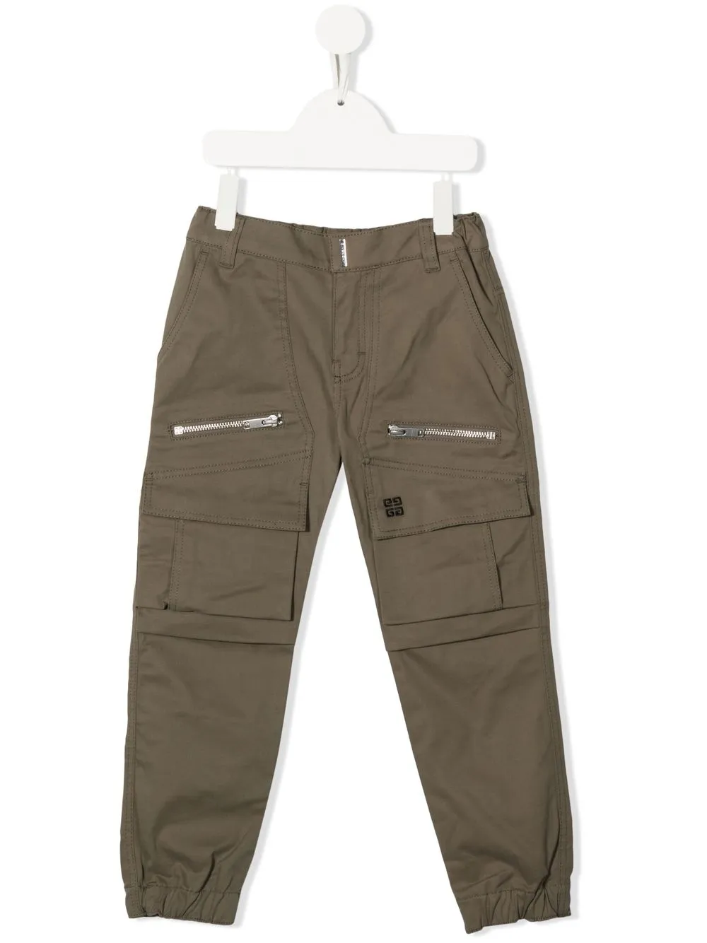 

Givenchy Kids pantalones cargo con logo bordado 4G - Verde