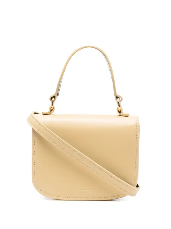 Jil Sander Logo-plaque Tote Bag in Neutrals