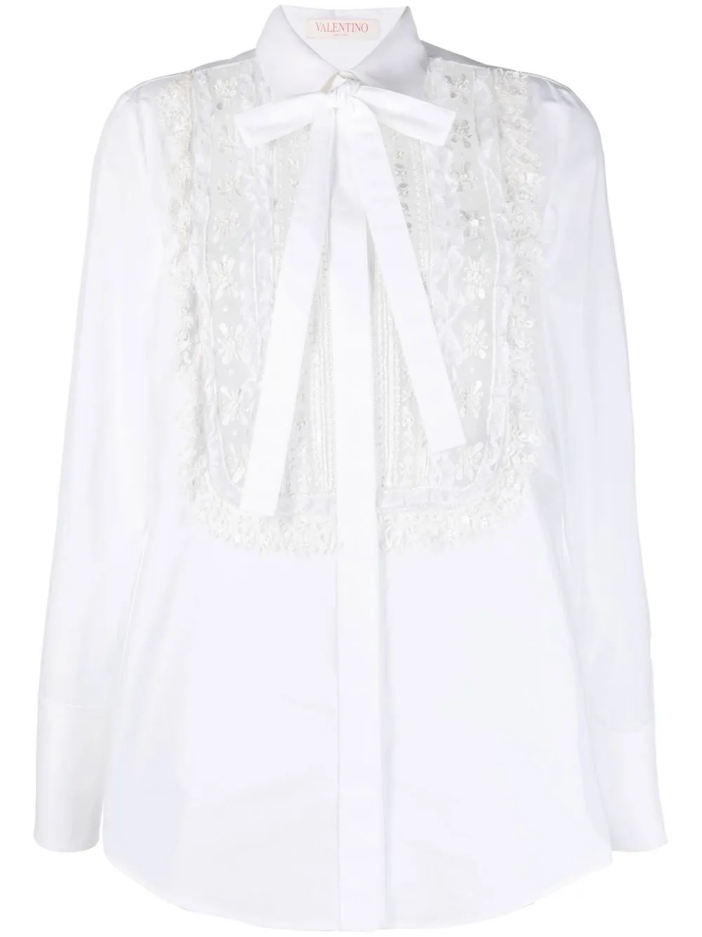 Valentino Garavani lace-bib tailored shirt | White | Image 1