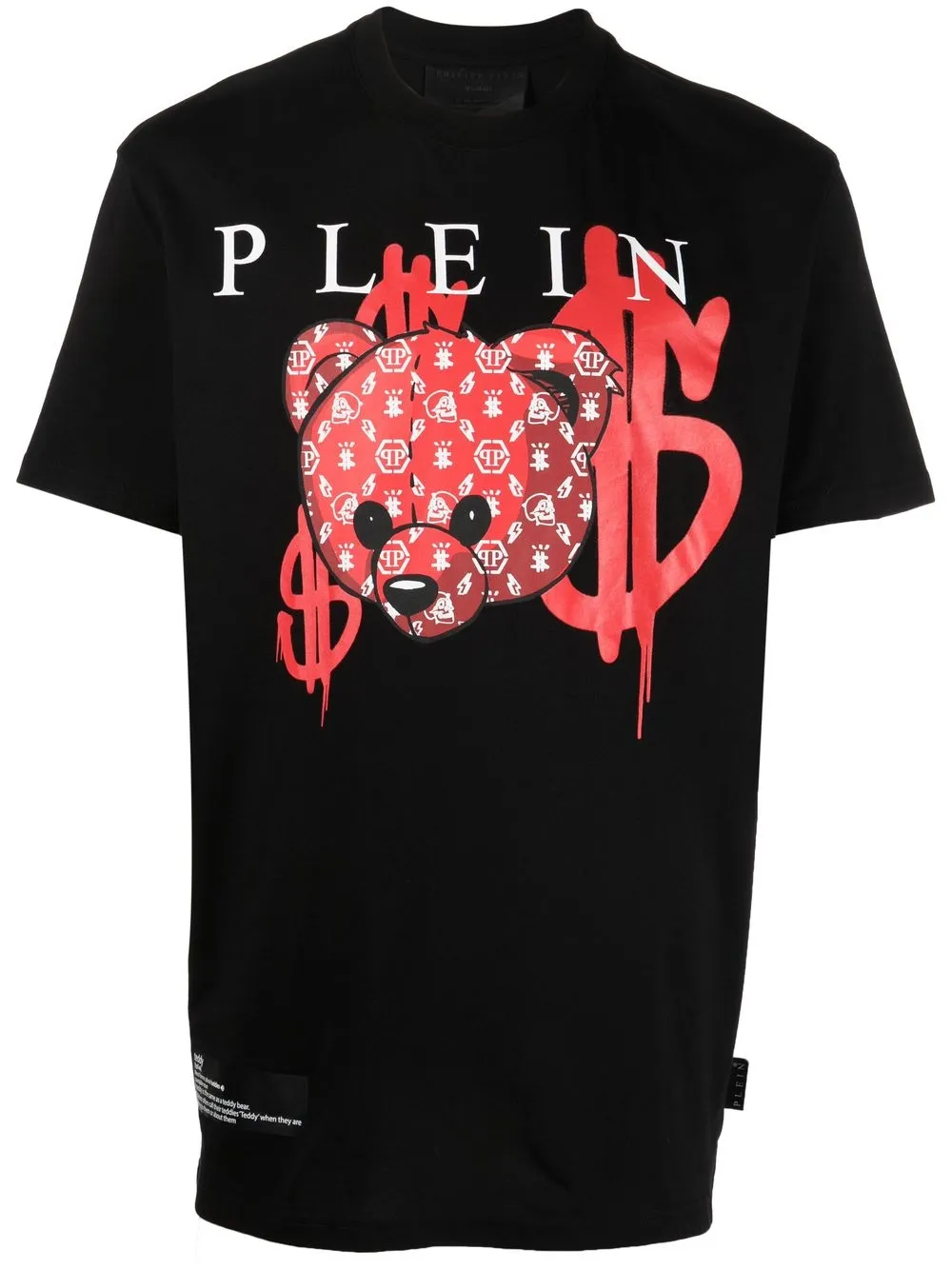 

Philipp Plein teddy-print cotton T-shirt - Black