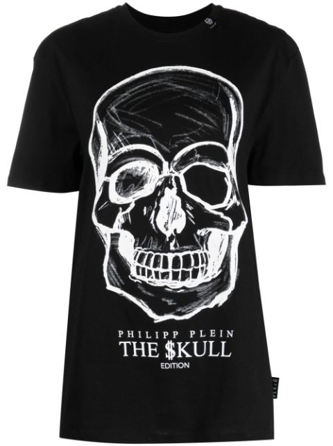 Philipp Plein skull-print cotton T-shirt Women