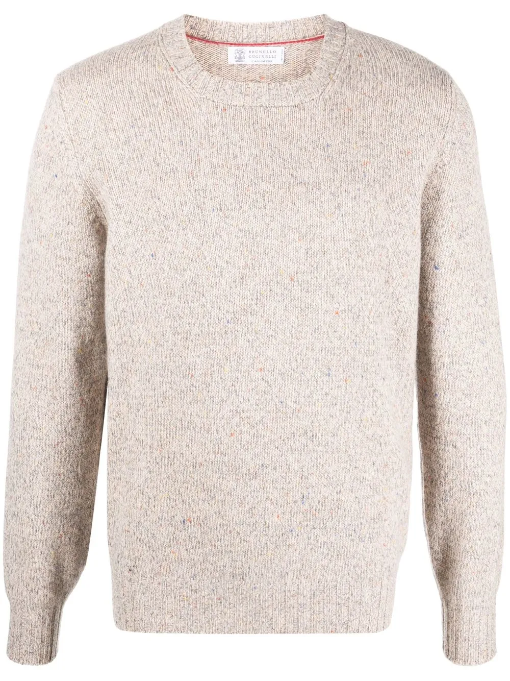 

Brunello Cucinelli melange-effect cashmere jumper - Neutrals